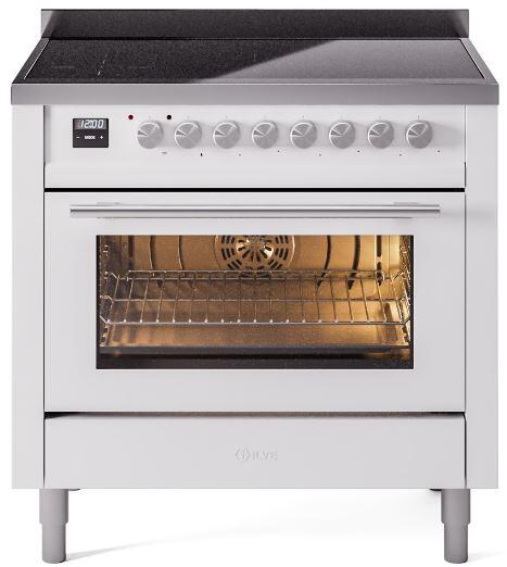 ILVE Professional Plus II 36" Induction Range with 6 Elements, Triple Glass Door - UPI366WMP