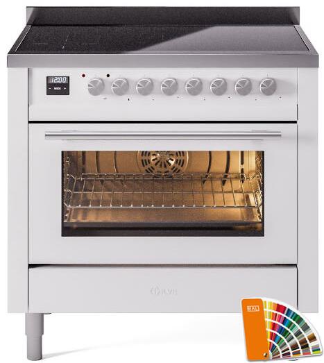 ILVE Professional Plus II 36" Induction Range with 6 Elements, Triple Glass Door - UPI366WMP