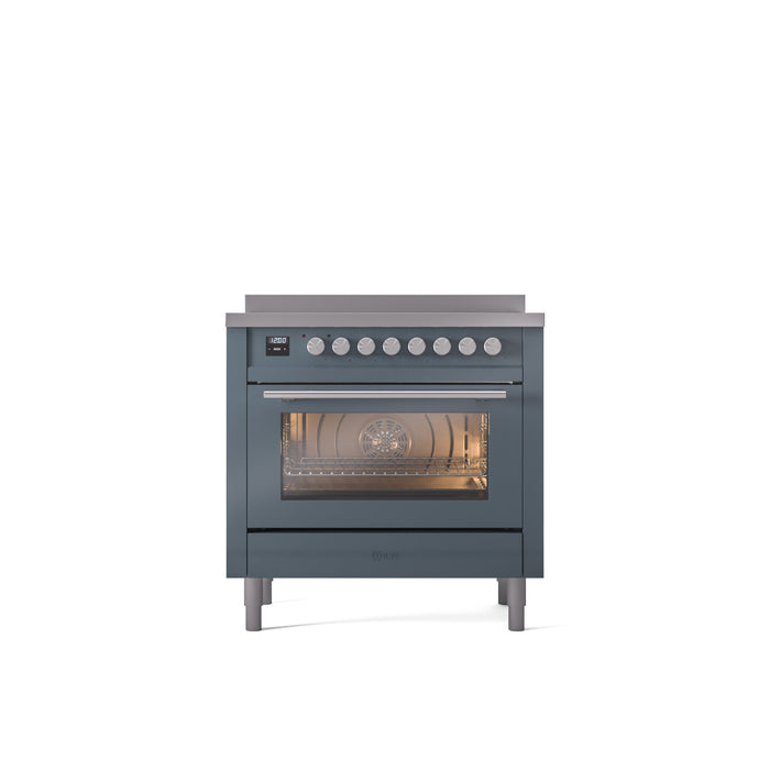 ILVE Professional Plus II 36" Induction Range with 6 Elements, Triple Glass Door - UPI366WMP