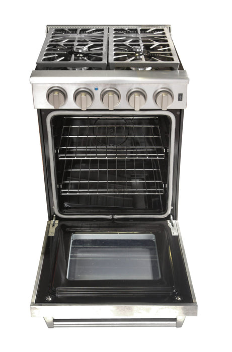 Kucht 24-Inch Propane Gas Range in Stainless Steel (KRG243U/LP)