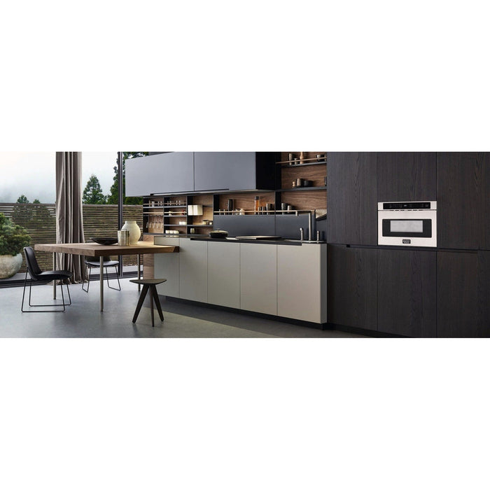 Kucht 5-Piece Appliance Package - 36-Inch Dual Fuel Range in Propane Gas, 36-Inch Refrigerator with Water Dispenser, Dishwasher, Wall Mount Range Hood & Microwave Drawer in Stainless Steel