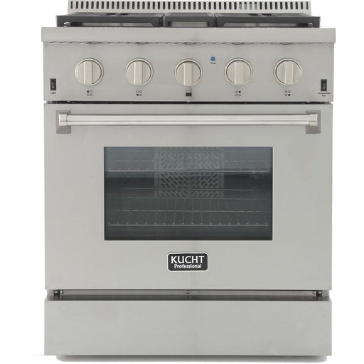 Kucht 30" 4.2 cu. ft. PropaneAll Gas Range with Convection Oven in Stainless Steel (KRG3080U) Ranges Kucht Natural Gas 