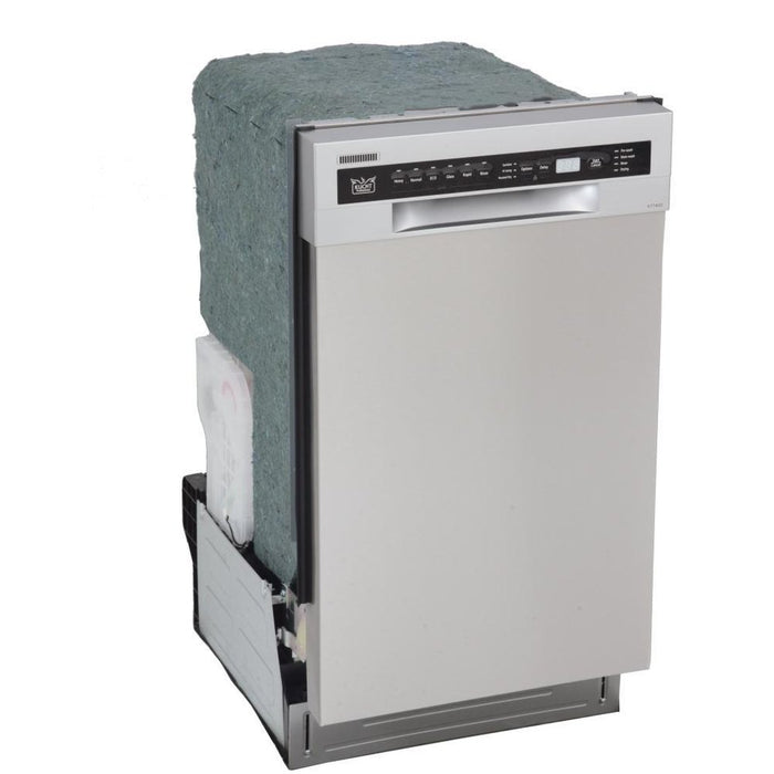Kucht 18-Inch Front Control Dishwasher in Stainless Steel with Stainless Steel Tub and Multiple Filter System (K7740D)