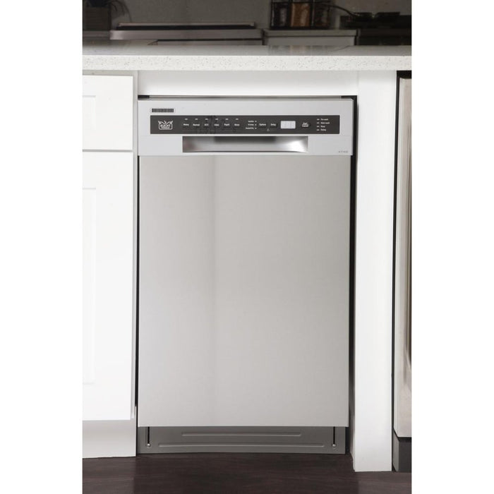 Kucht 18-Inch Front Control Dishwasher in Stainless Steel with Stainless Steel Tub and Multiple Filter System (K7740D)