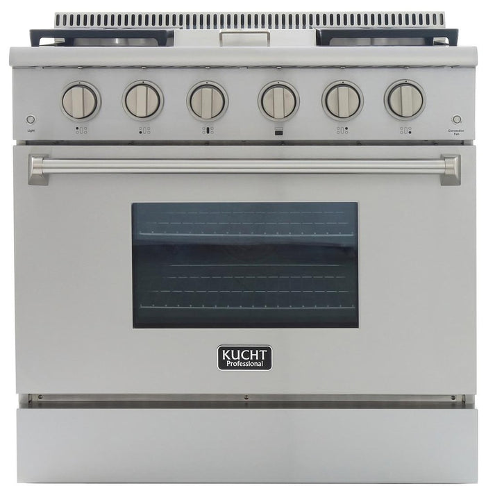 Kucht 36-Inch 5.2 Cu. Ft. Gas Range with Griddle in Stainless Steel (KRG3609U)