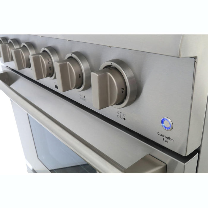 Kucht 36-Inch 5.2 Cu. Ft. Gas Range with Griddle in Stainless Steel (KRG3609U)