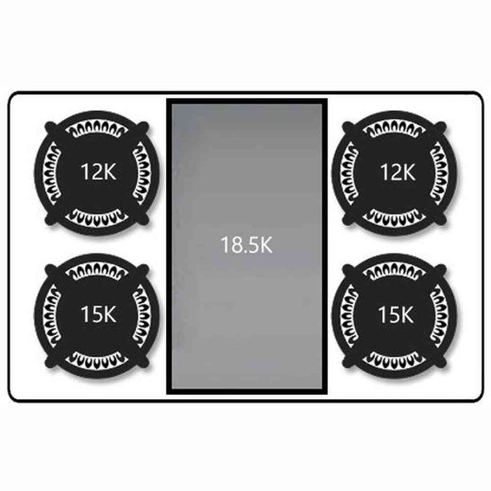 Kucht 36-Inch 5.2 Cu. Ft. Gas Range with Griddle in Stainless Steel (KRG3609U)