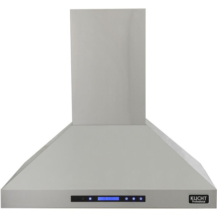 Kucht 36-Inch Island Mounted Range Hood 900CFM in Stainless Steel Modern Design (KRH3612IS)