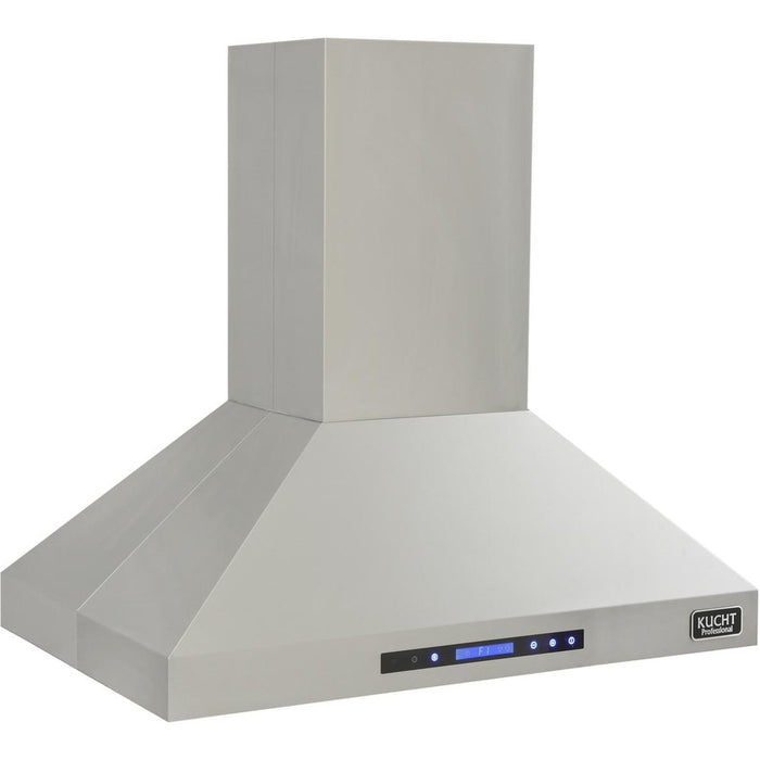 Kucht 36-Inch Island Mounted Range Hood 900CFM in Stainless Steel Modern Design (KRH3612IS)
