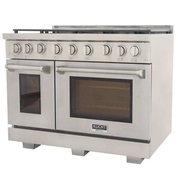 Kucht 48-Inch Propane Gas Range with 6.7 cu ft. Oven (KFX480/LP-S)