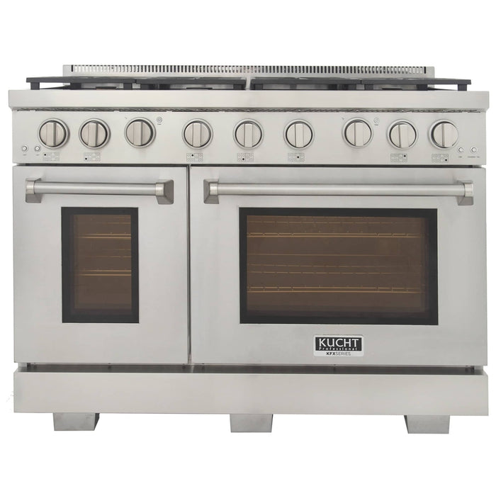Kucht 48-Inch Propane Gas Range with 6.7 cu ft. Oven (KFX480/LP-S)