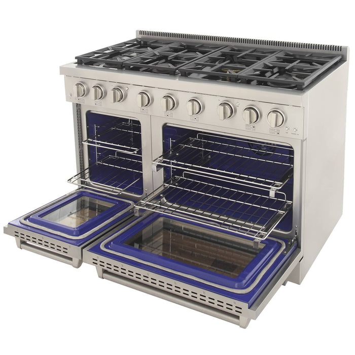 Kucht 48-Inch Propane Gas Range with 6.7 cu ft. Oven (KFX480/LP-S)