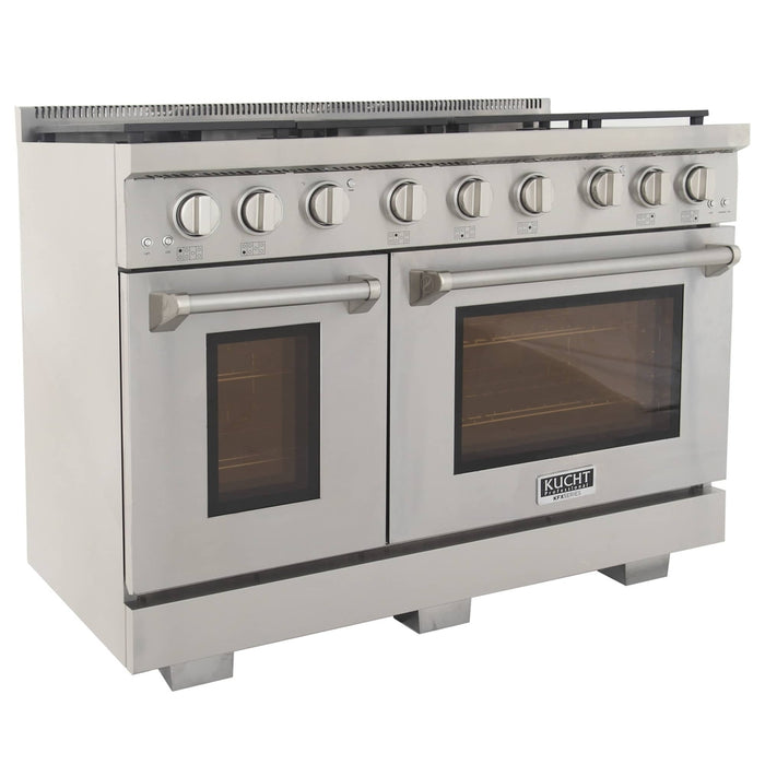 Kucht 48-Inch Propane Gas Range with 6.7 cu ft. Oven (KFX480/LP-S)