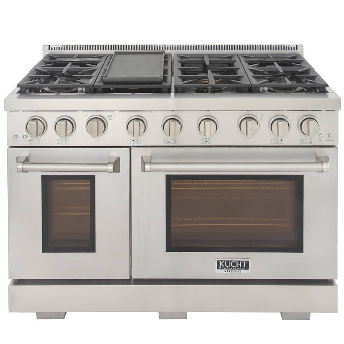 Kucht 48-Inch Propane Gas Range with 6.7 cu ft. Oven (KFX480/LP-S)