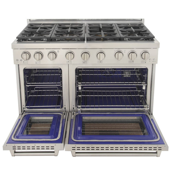 Kucht 48-Inch Propane Gas Range with 6.7 cu ft. Oven (KFX480/LP-S)