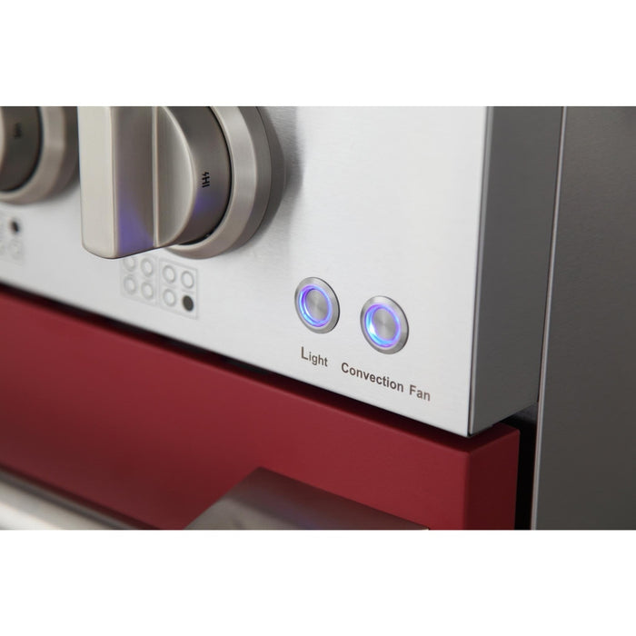 Kucht 48-Inch 6.7 Cu. Ft. Gas Range with Grill/Griddle in Red (KNG481-R)