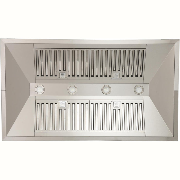 Kucht 48-Inch Island Mounted Range Hood 900CFM in Stainless Steel (KRH4812IS)