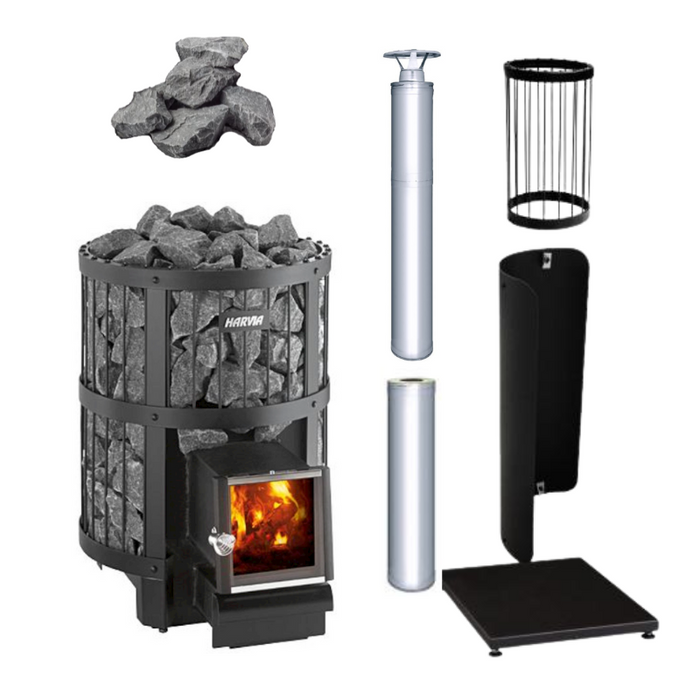 Harvia Legend 150 SL 16kW Sauna Stove Package with Ext. Feed