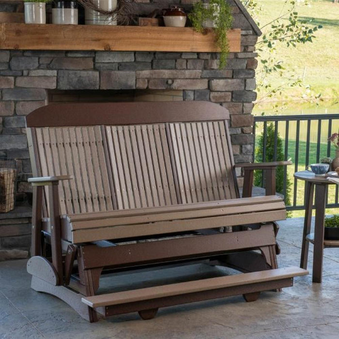 LuxCraft 5' Classic Balcony Poly Glider Chair