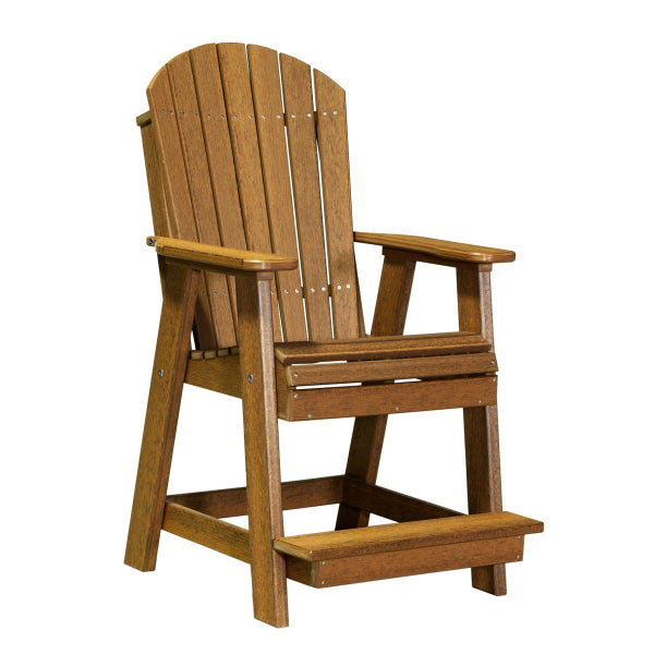 LuxCraft Adirondack Balcony Chair in mahogany