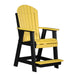 LuxCraft Adirondack Balcony Chair in yellow black