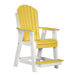 LuxCraft Adirondack Balcony Chair in yellow white