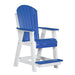 LuxCraft Adirondack Balcony Chair in blue white