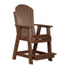LuxCraft Adirondack Balcony Chair in chair brown