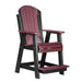 LuxCraft Adirondack Balcony Chair in cherry wood black