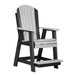 LuxCraft Adirondack Balcony Chair in dove gray black