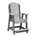 LuxCraft Adirondack Balcony Chair in dove gray slate