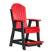 LuxCraft Adirondack Balcony Chair in red black