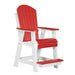 LuxCraft Adirondack Balcony Chair in red white