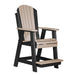 LuxCraft Adirondack Balcony Chair in weather wood black