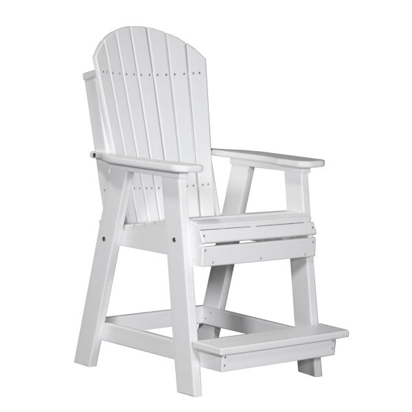 LuxCraft Adirondack Balcony Chair in white