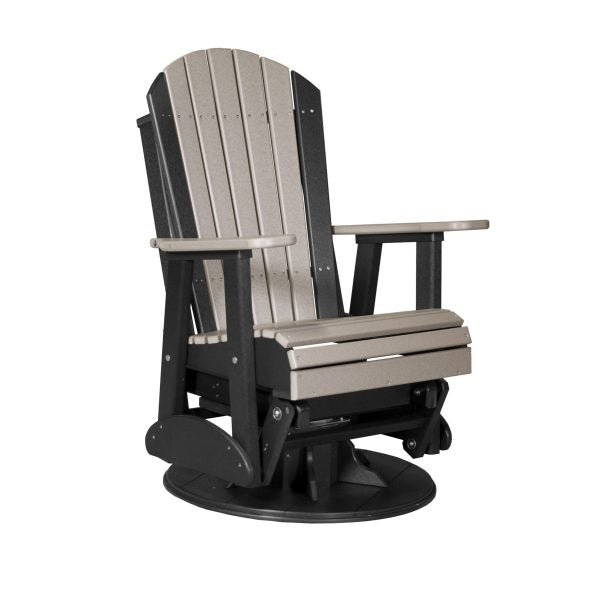 LuxCraft 2' Adirondack Swivel Glider Chair