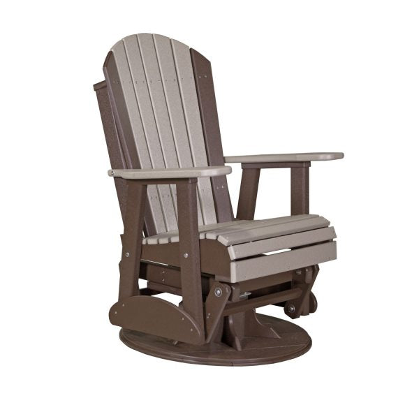 LuxCraft 2' Adirondack Swivel Glider Chair