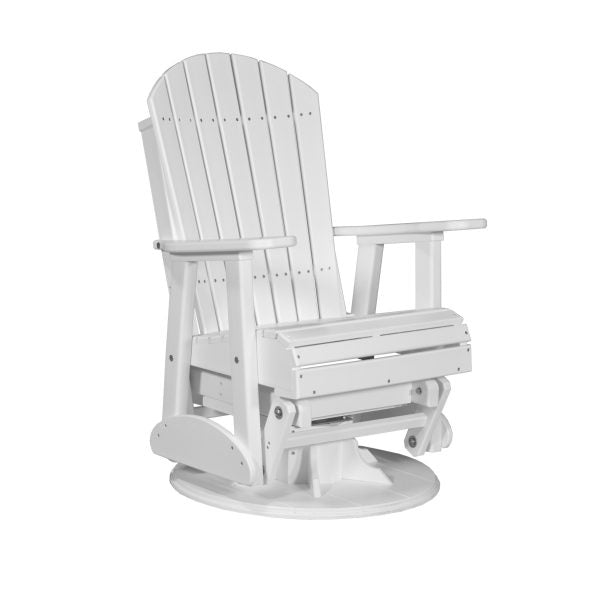 LuxCraft 2' Adirondack Swivel Glider Chair