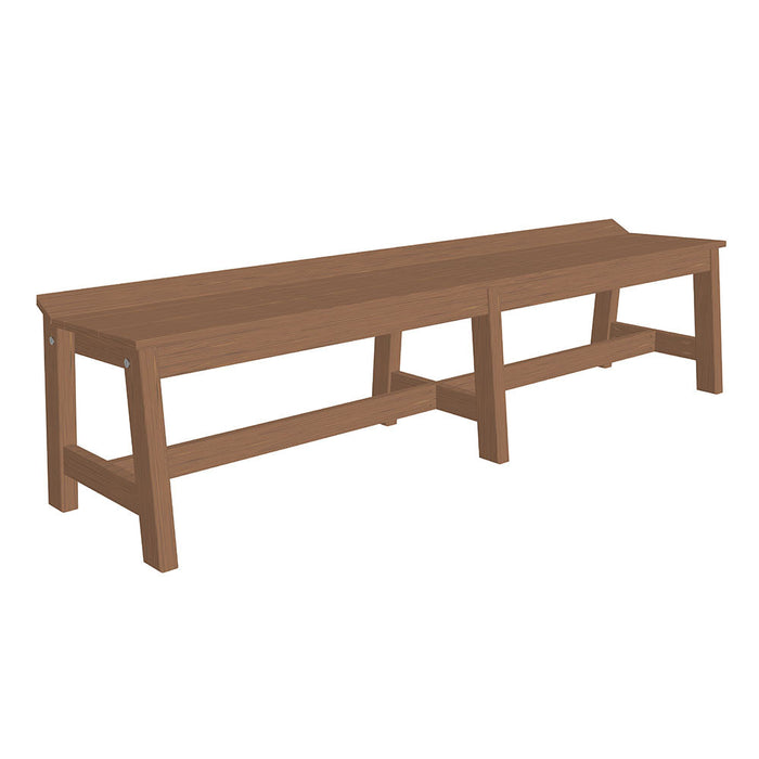 LuxCraft Café Dining Bench 72"