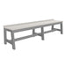 LuxCraft Café Dining Bench 72"