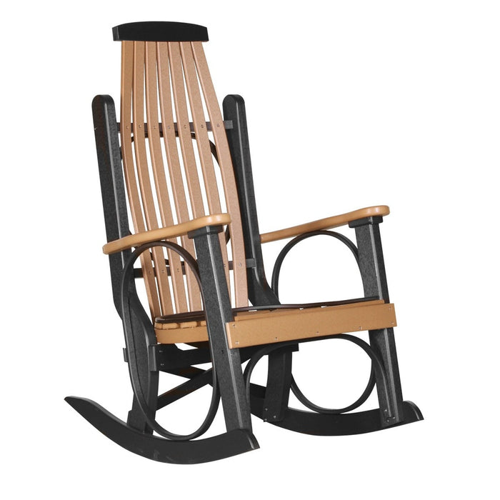 LuxCraft Poly Porch Grandpa's Outdoor Patio Rocker Rocking Arm Chair
