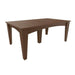 LuxCraft Island Dining Table 44" x 72" Rectangular