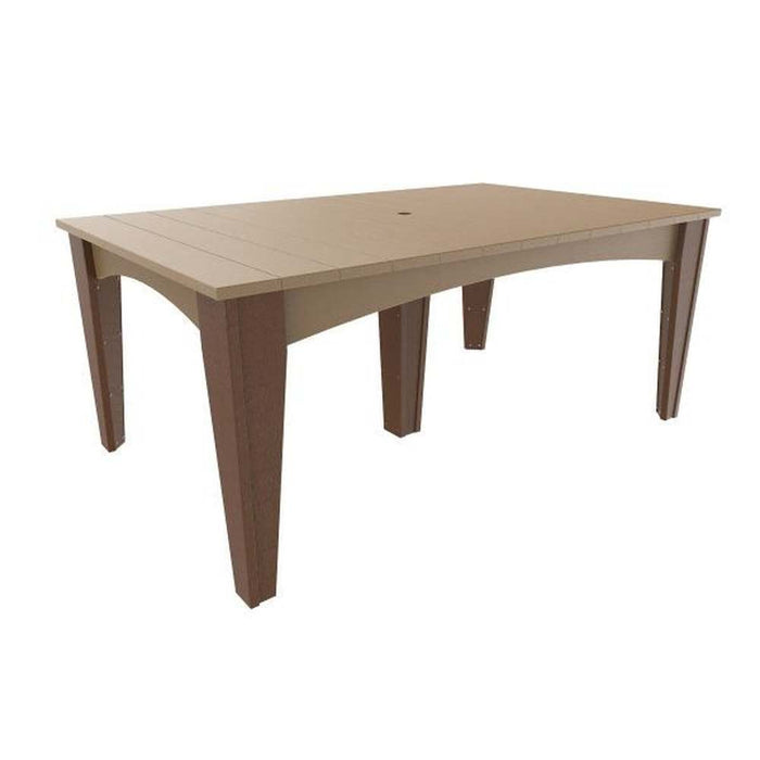 LuxCraft Island Dining Table 44" x 72" Rectangular