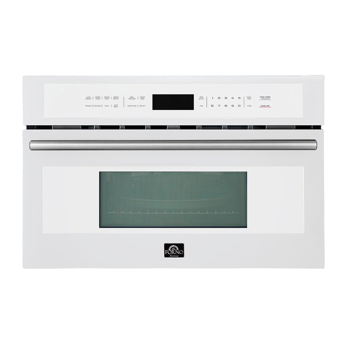 Oliena Espresso White 30 Inch 1750 Watt Compact Oven & 1000 Watt Microwave, 1.6 cu. ft.