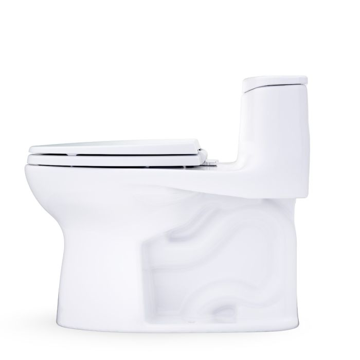 TOTO UltraMax® 1.28 gpf Elongated One Piece Toilet with Left Hand Lever in Cotton - Seat Included