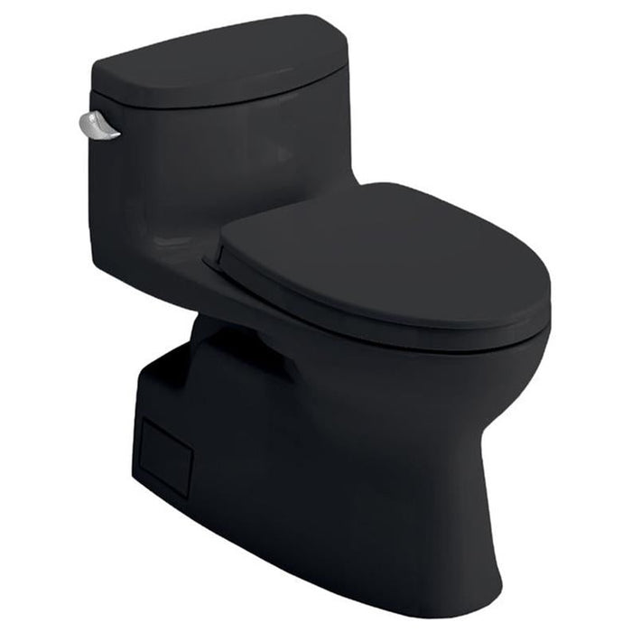 TOTO Carolina II 28 3/8" One-Piece 1.28 GPF Single Flush Elongated Toilet and Washlet+ Connection in Ebony MS644124CEF#51