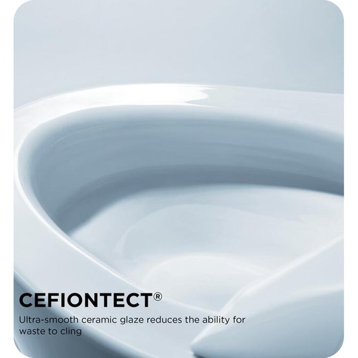 TOTO Carolina II 28 3/8" One-Piece 1.28 GPF Single Flush Elongated Toilet and Washlet+ Connection in Ebony MS644124CEF#51