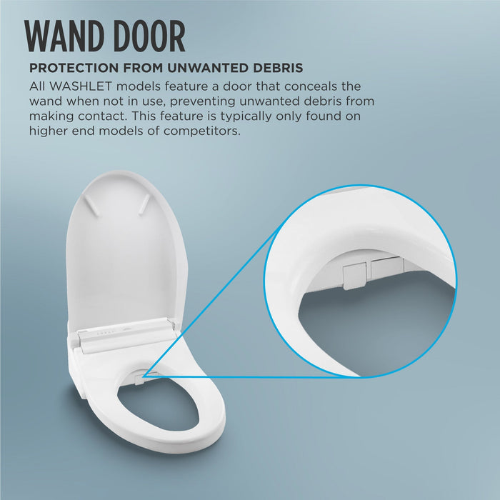 TOTO Washlet K300 Bidet Toilet Seat with Water Heating, Premist and Wand Cleaning