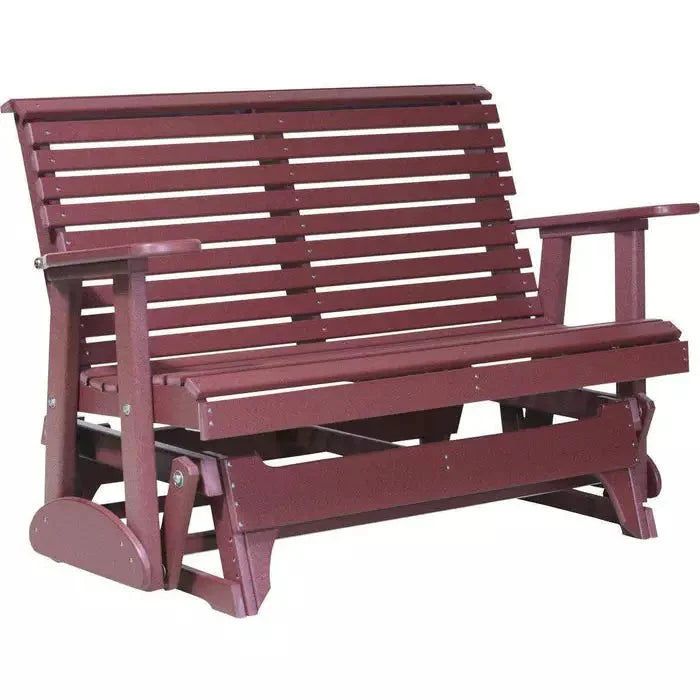 LuxCraft 4' Rollback Plain Poly Outdoor Glider Chair