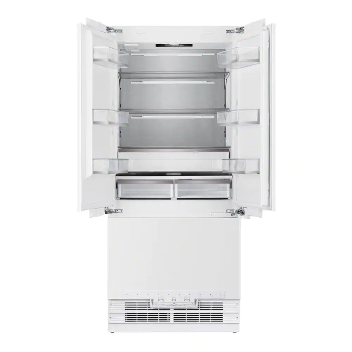 Kucht 36-Inch Built-In 19.6 Cu. Ft. French Door Refrigerator in Custom Panel Ready, Counter Depth, with Ice Maker (KR365FD)